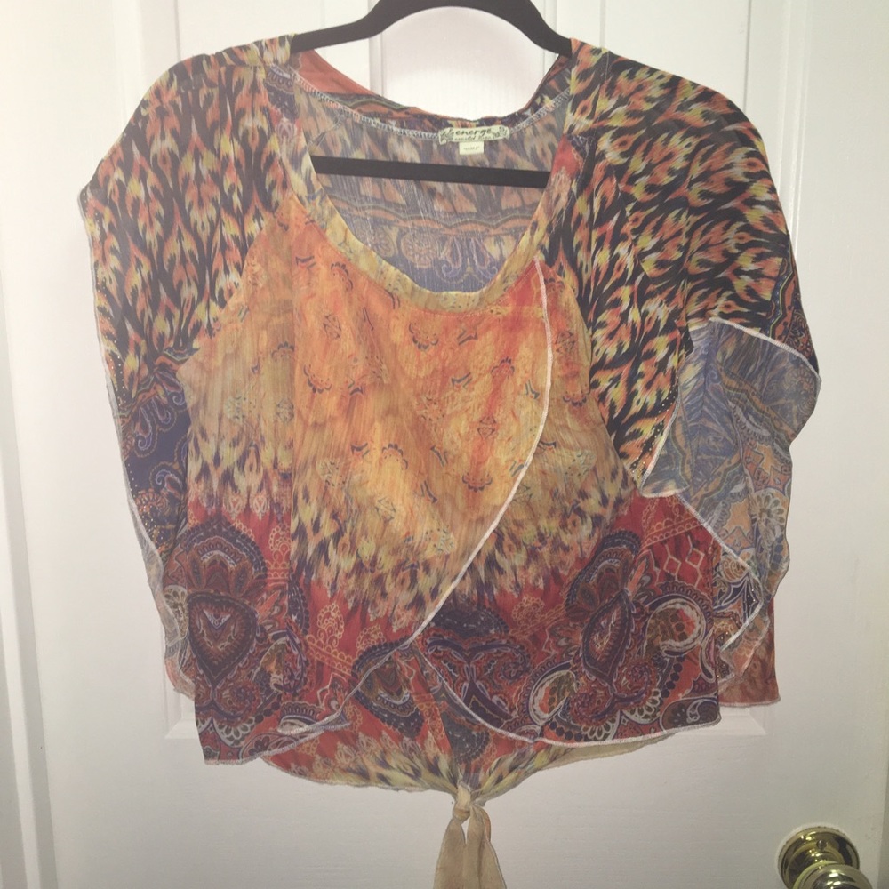 Cute lightweight colorful top
